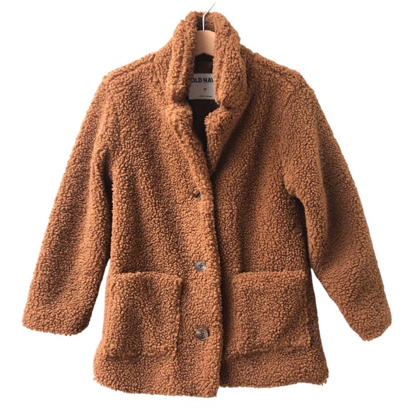 Old Navy Kids Teddy Coat | Brown - Picture 2 of 11